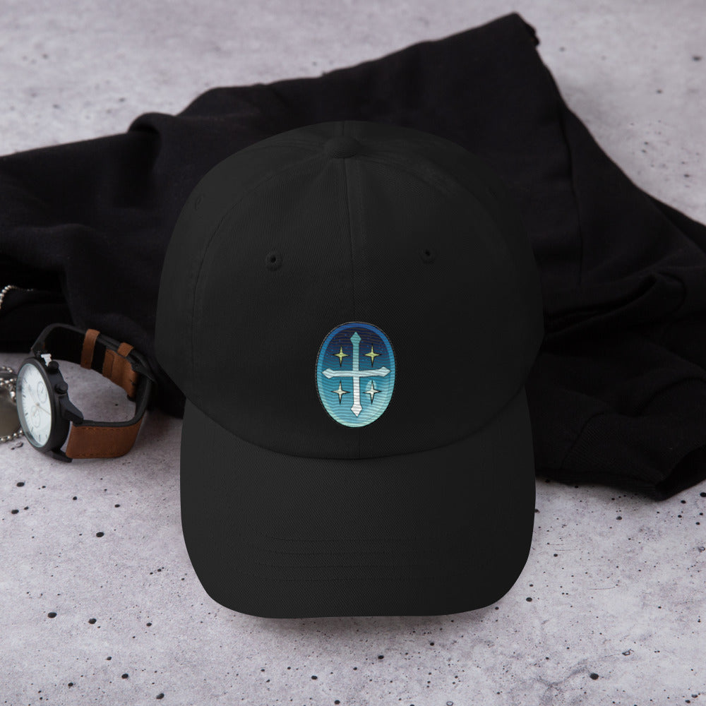Celestial Seal Dad Cap - Blue symbol