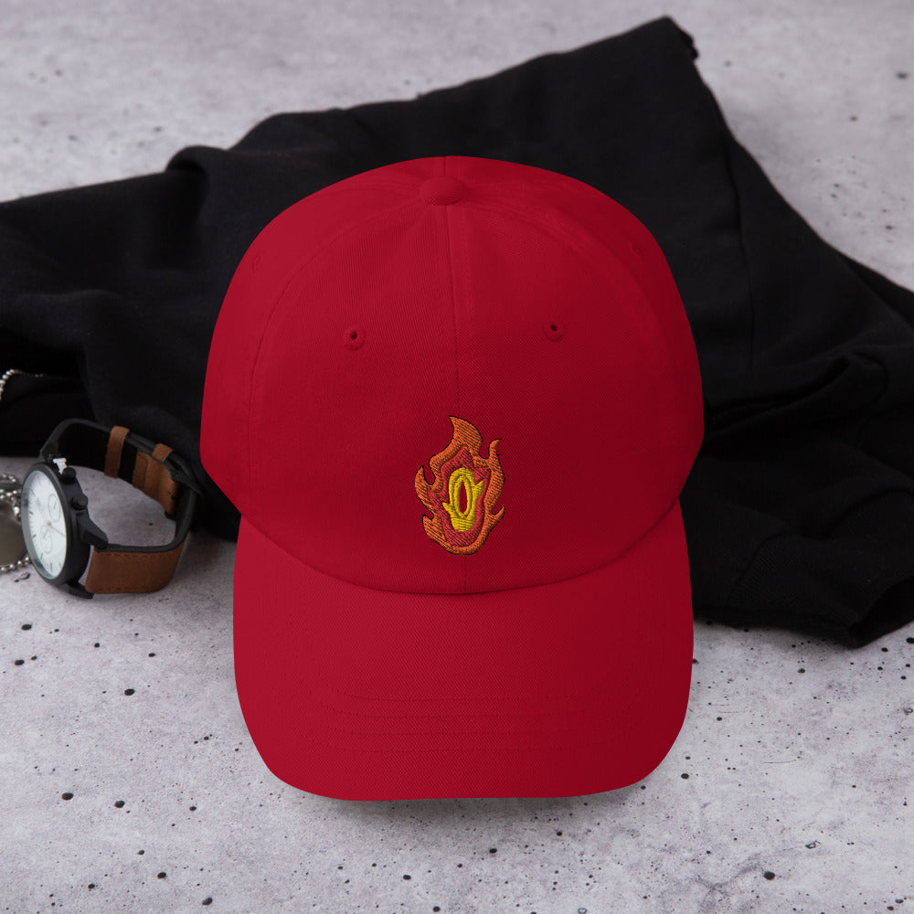 Ember Crest Dad Cap- Flame-Inspired Design