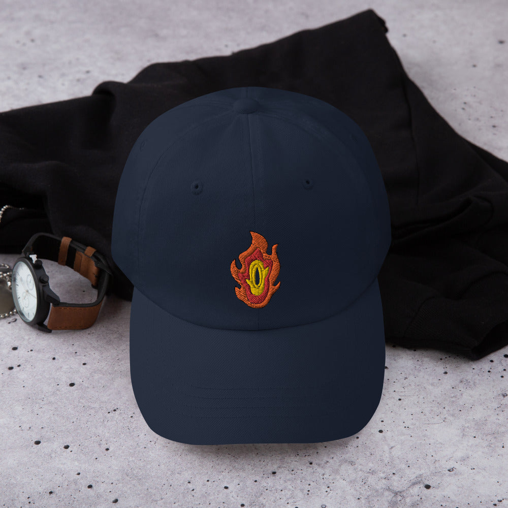 Ember Crest Dad Cap- Flame-Inspired Design