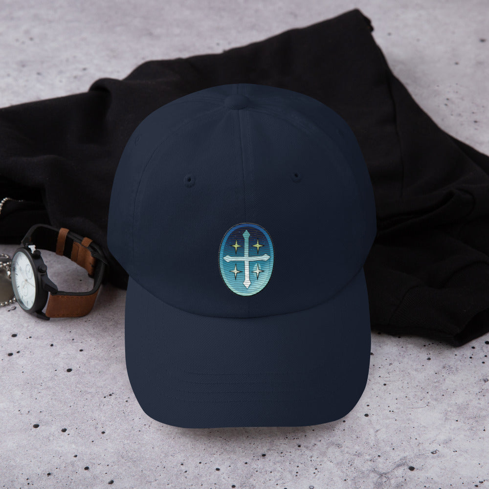 Celestial Seal Dad Cap - Blue symbol