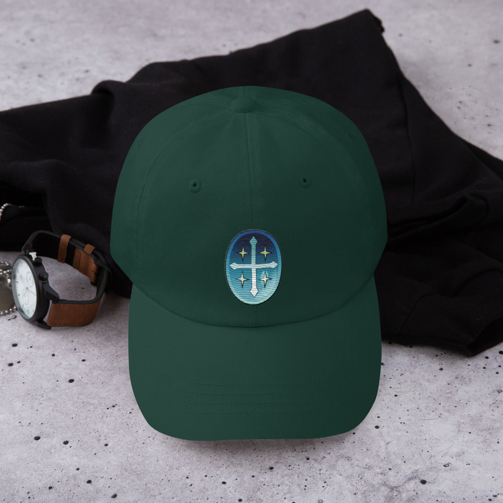 Celestial Seal Dad Cap - Blue symbol