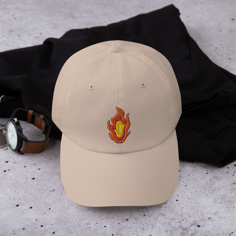 Ember Crest Dad Cap- Flame-Inspired Design