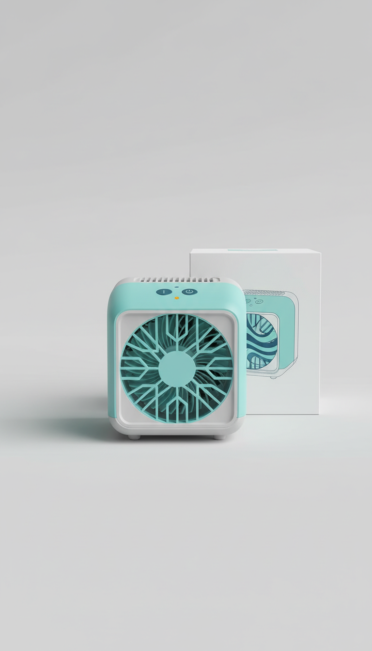 Desktop Spray Air Cooler – Personal Mini Fan with Mist