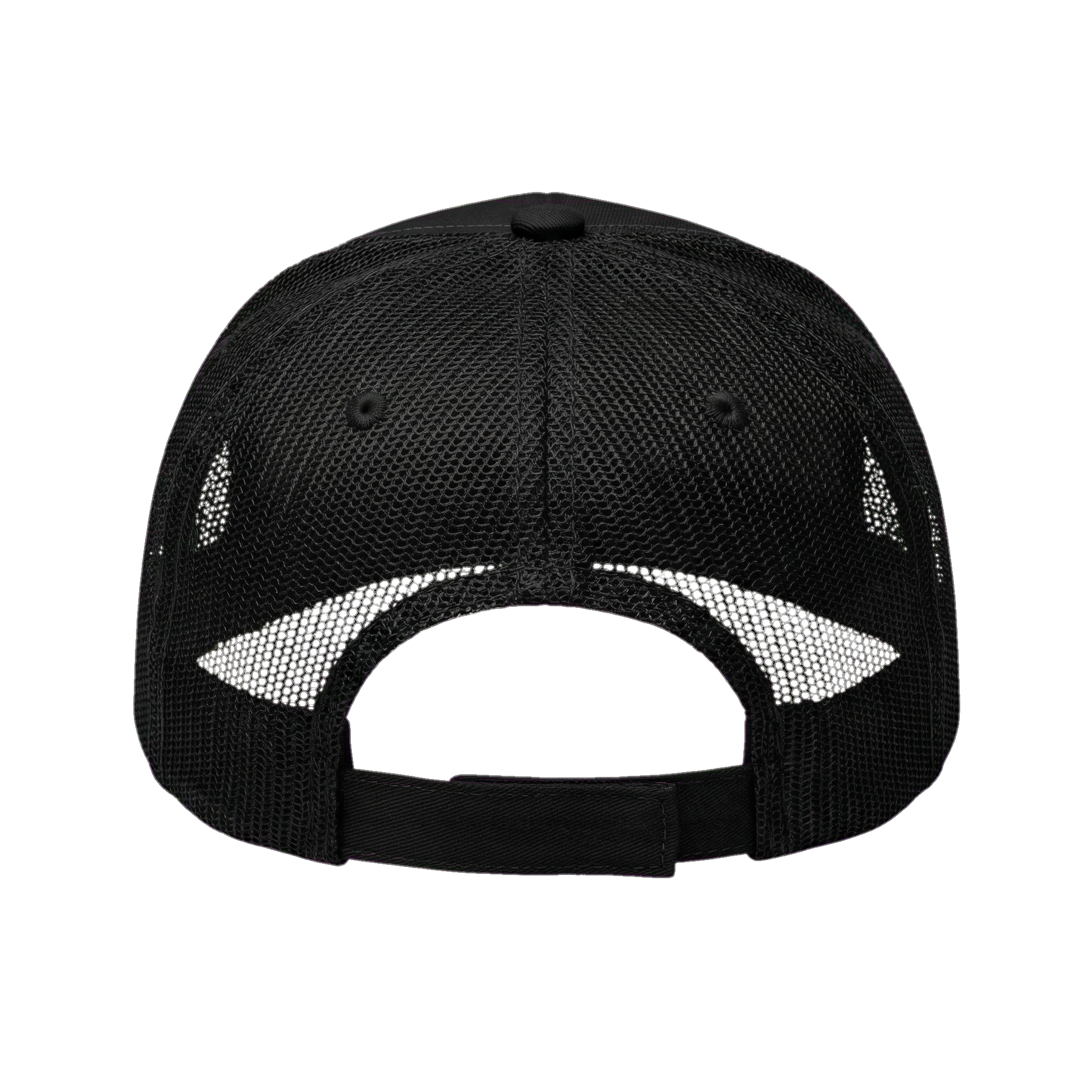 Rbaine Black Trucker Cap with Embroidered Logo