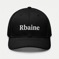 Rbaine Black Trucker Cap with Embroidered Logo
