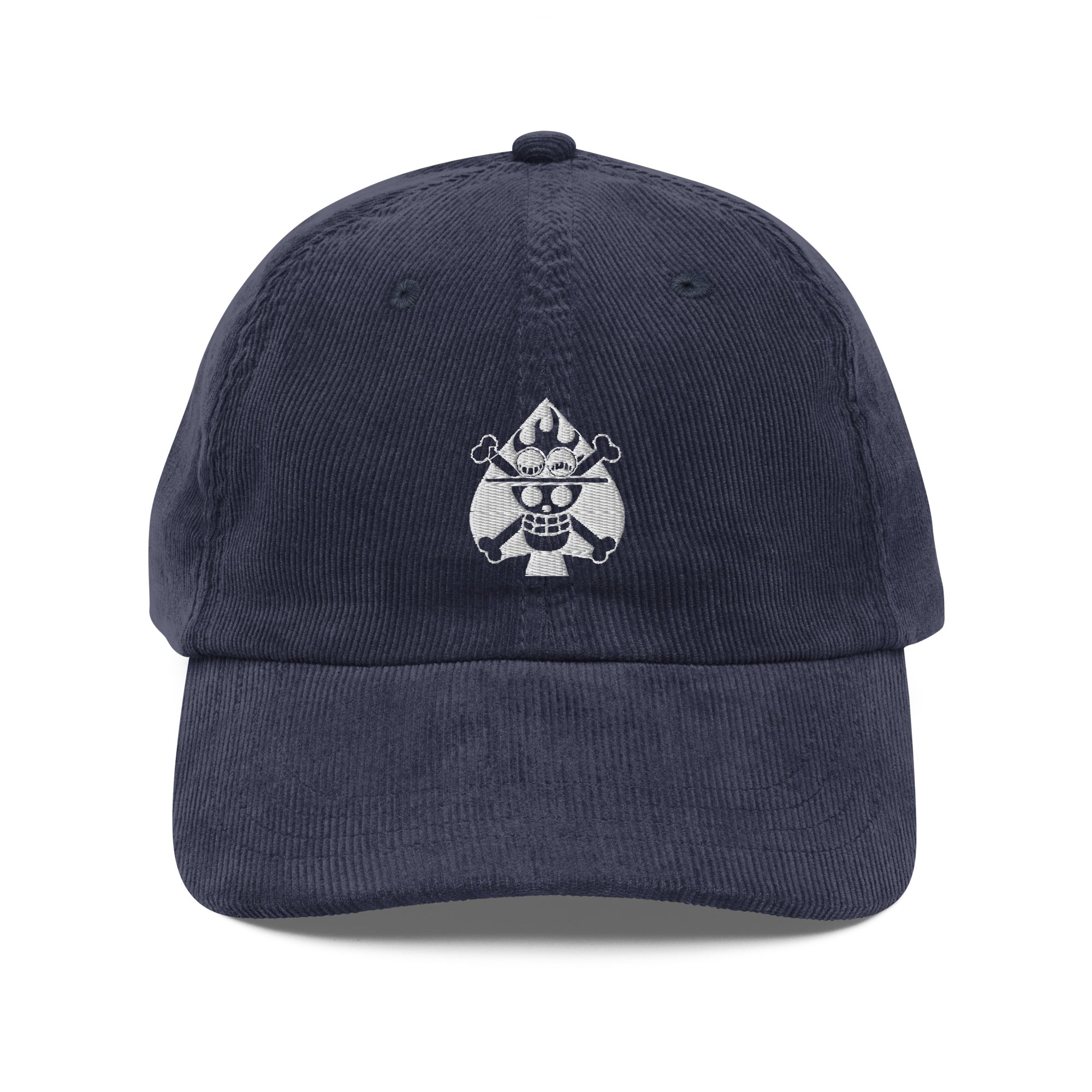 Embroidered Cotton Corduroy Cap